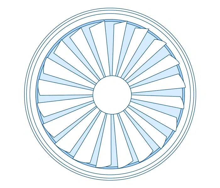 Custom Shapes Circular Fan