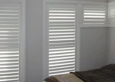 Plantation Shutters bed window